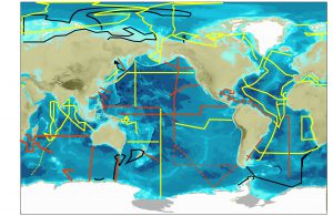 GEOTRACES World map summary of cruises